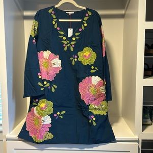 Frances Valentine goldie tunic navy XL NWT